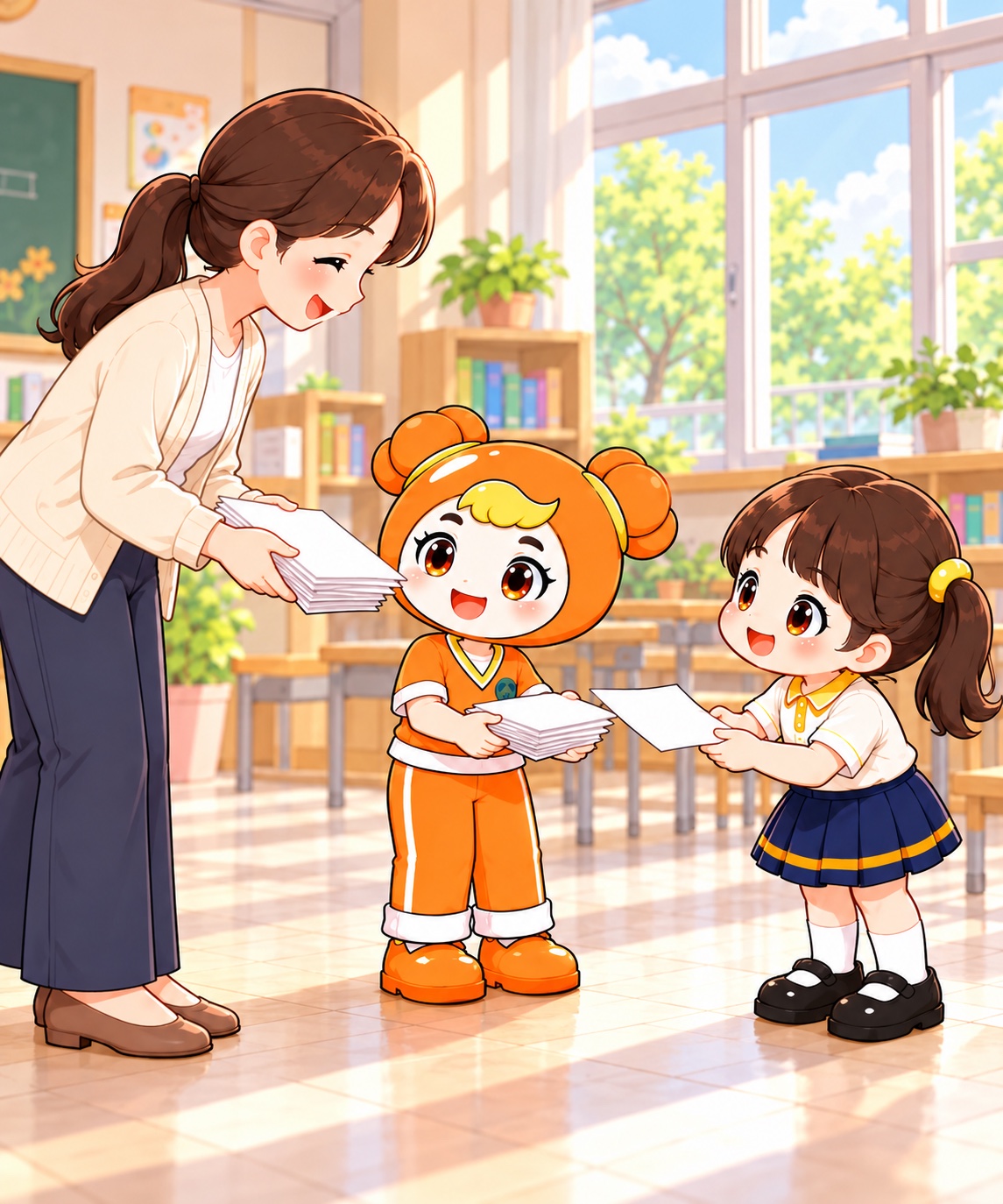 1年级女生德维度3阶：接物致谢，并照顾同伴