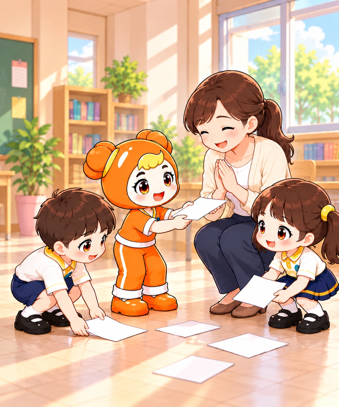 1年级女生德维度5阶：带动同伴一起帮助与致谢