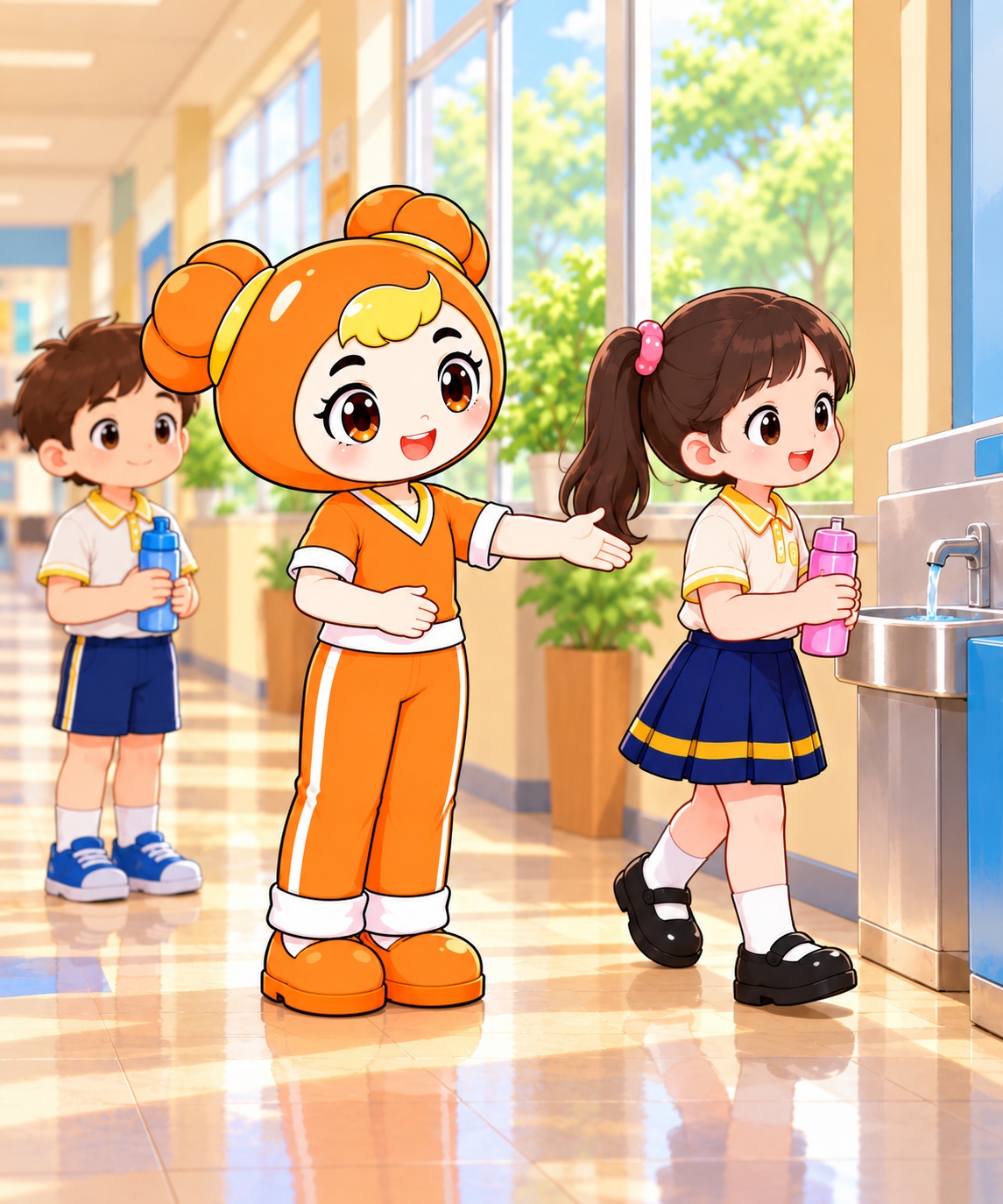 2年级女生德维度2阶：主动排队，请同学先行