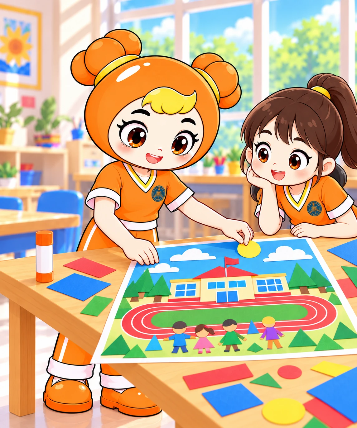 2年级女生美维度5阶：创作有个人想法的校园画
