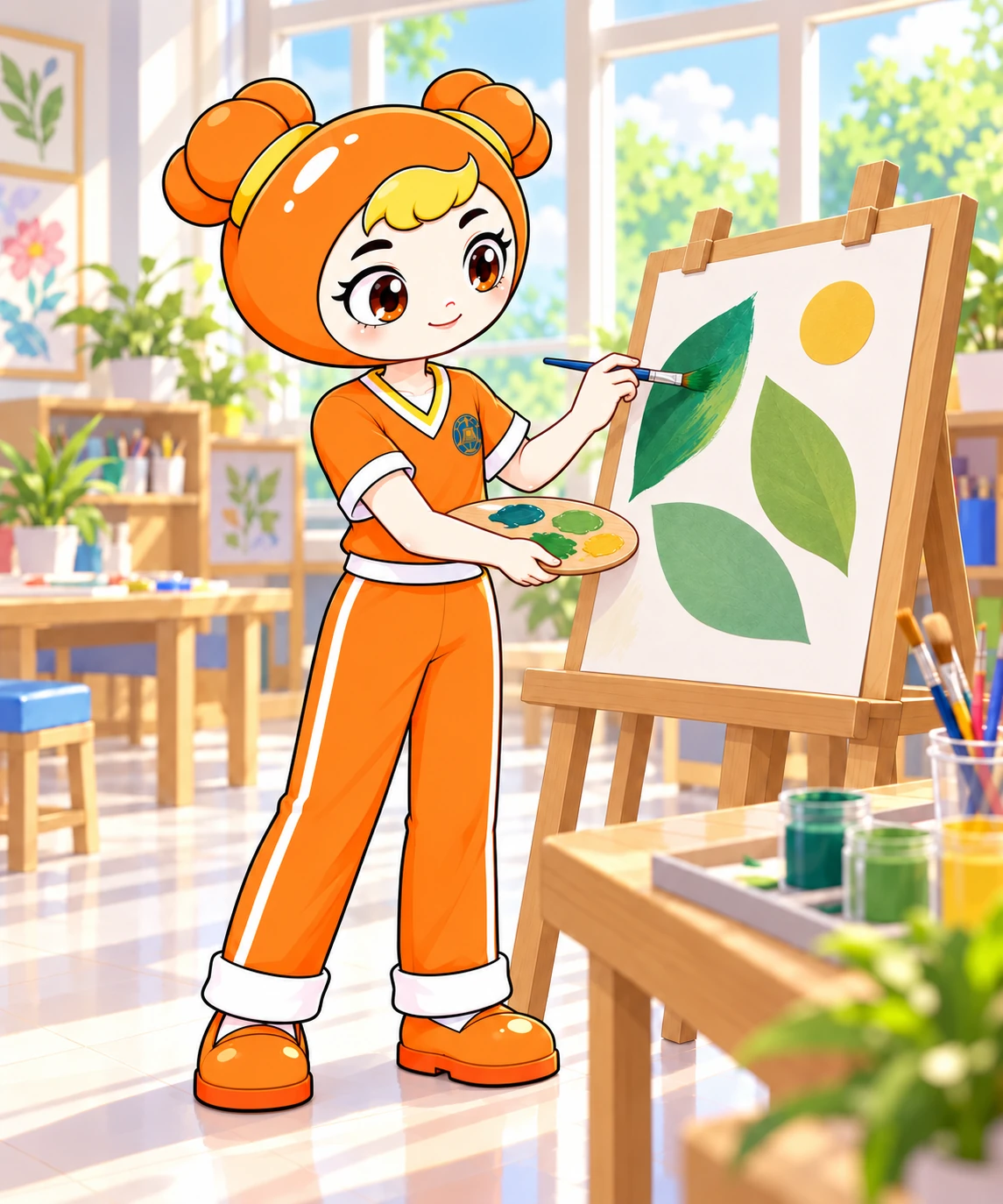 5年级女生美维度3阶：独立完成叶形作品