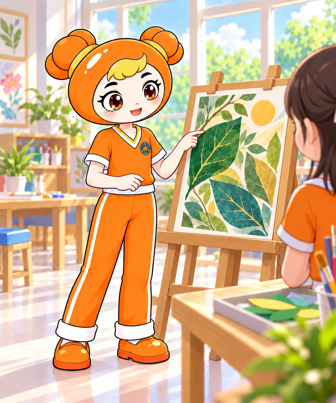 5年级女生美维度5阶：创作有个人构思的晨光作品