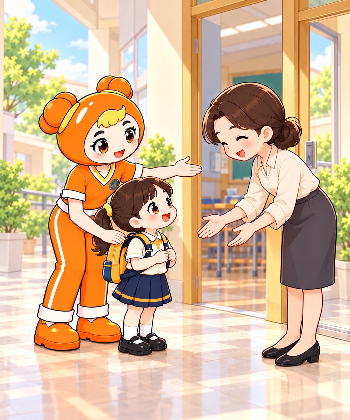 6年级女生德维度4阶：主动把新生介绍给老师